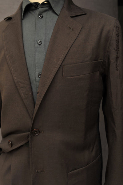 Shoemaker Jacket - Deep Brown Tropical Wool - S, M, L, XL