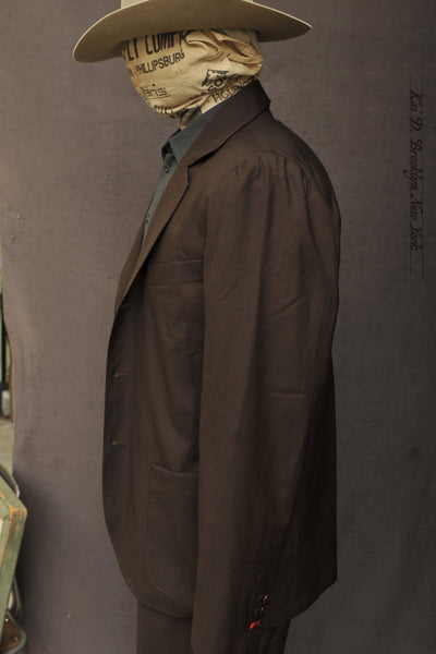 Shoemaker Jacket - Deep Brown Tropical Wool - S, M, L, XL
