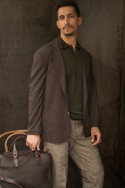 Writer's Jacket - Super 130s Wool - Bark - 48, 50 (NO RETURN)