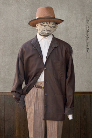 Yutori Jacket- Brown British Wool - L