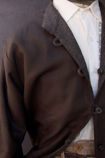 Yutori Jacket- Brown British Wool - L