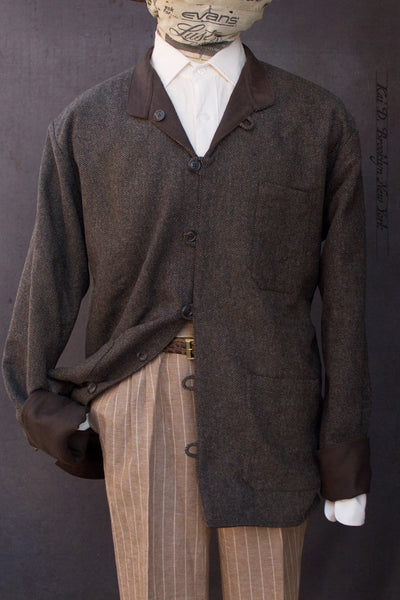Yutori Jacket- Brown British Wool - L