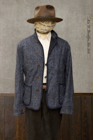 Meeker Jacket - Wool Cashmere Texture Plaid - M, L, XL
