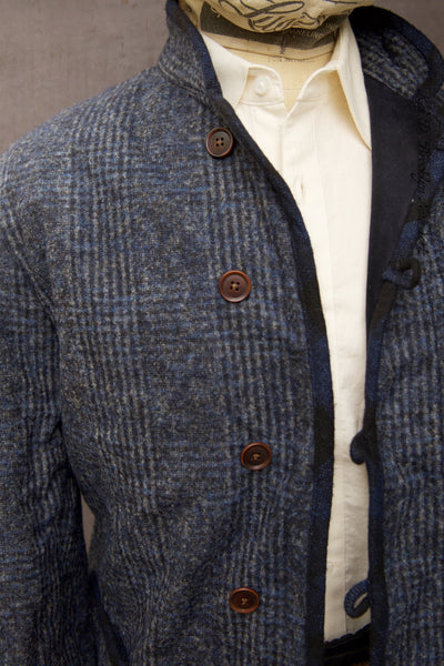 Meeker Jacket - Wool Cashmere Texture Plaid - M, L, XL