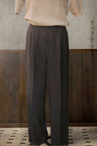 Grandad Trousers - Super 130s Cool Wool - 48 (fits like 31),, 50 (fits like 33)