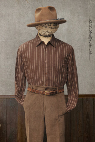 Delancey Shirt - Twin Stripe Cotton - S, XL