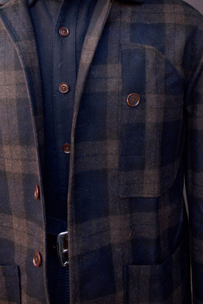 Hardy Chore Jacket - Buffalo Plaid Wool - S, M, L, XL (Light Weight)