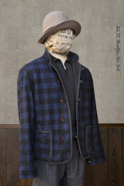 Meeker Jacket - Wool Cashmere Buffalo Plaid - M, L