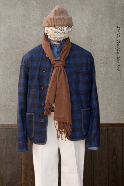 Meeker Jacket - Wool Cashmere Buffalo Plaid - M, L, XL