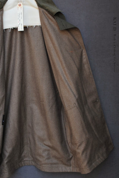 Cabin Coat - Dark Olive - Small (one size)