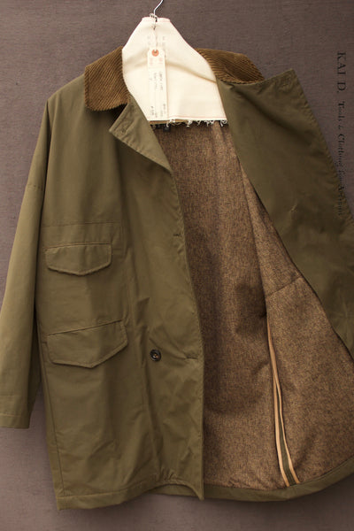 Cabin Coat - Dark Olive - Small (one size)