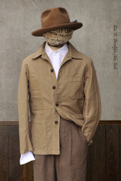 French Moleskin Work Jacket - Desert - 44(M), 46(L), 48(XL)