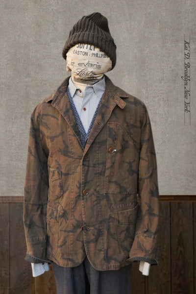 Garment Dyed Camouflage Cotton Beecher Jacket - L (NO RETURN)