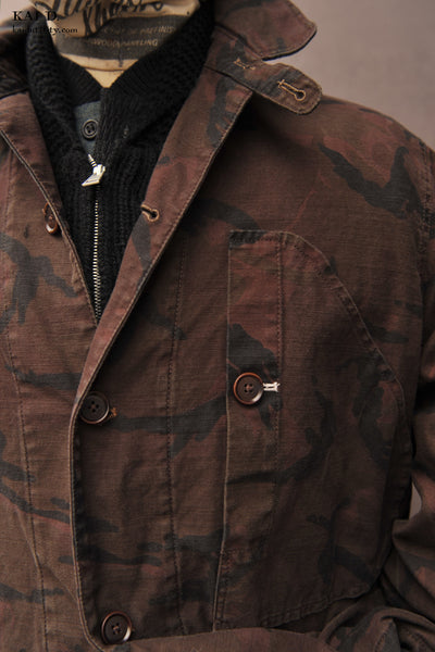 Overdyed Camouflage Cotton Shell Jacket - M, L