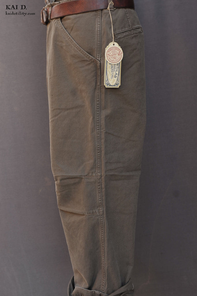Kai D Utility — Loose Fit Military Chino - Stone Washed