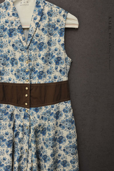 Carmela Long Sleeveless Dress - Liberty Print Cotton - S (NO RETURN)