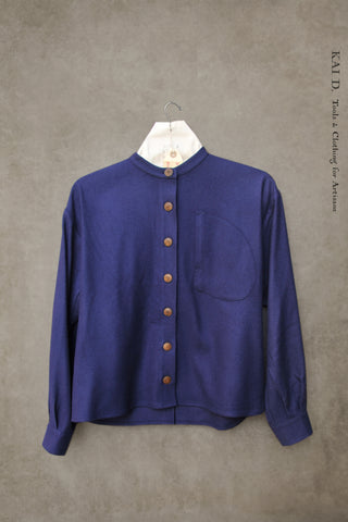 Edith Belted Shirt - Wool Cashmere - XS, S, M