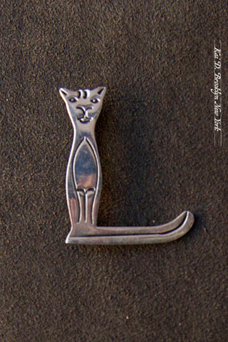 Vintage Cat Brooch