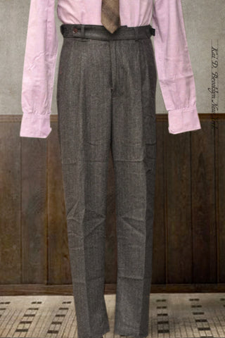 Wide Leg Matisse Pants -Chalk Stripe Flannel - 30, 32