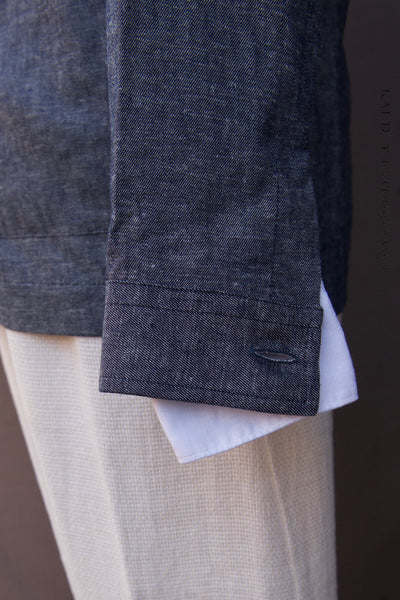 Packable Island Jacket - Linen Viscose Chambray - M, L, XL, XXL