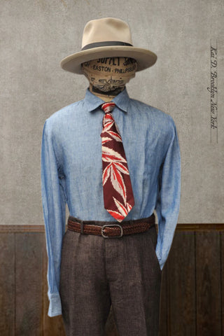 Delancey Shirt - Chambray Linen - Chambray Blue - L, XL