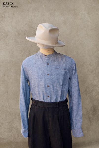 Tanner Shirt - Double Gauze Chambray - M, L, XL, XXL