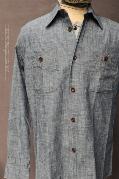 Kodiak Over Shirt - Washed Chambray - M, L, XL