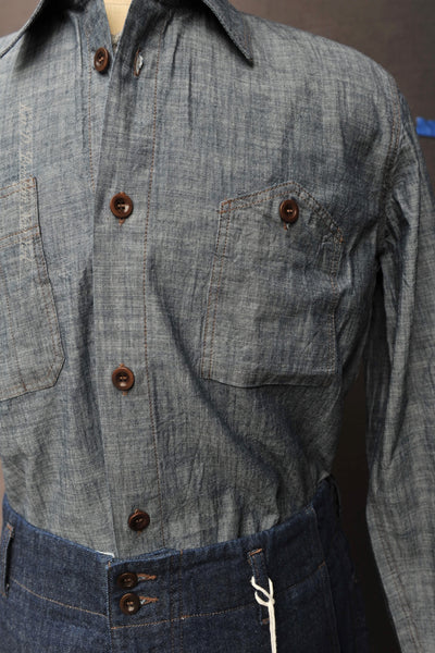 Kodiak Over Shirt - Washed Chambray - M, L, XL