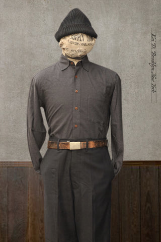 Cassady Shirt (Relaxed Cut - Charcoal Baby Flannel - S, M, L, XL, XXL