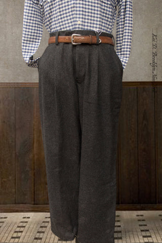 Sheffield Trousers - Charcoal Wool - M