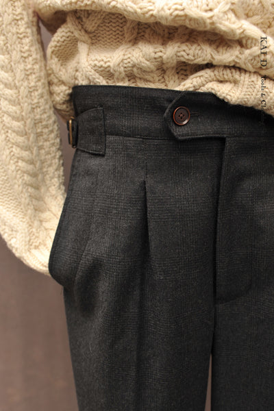 Cooper Pants - Virgin wool tonal plaid - 30, 32, 34, 36