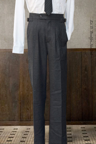 Cooper Pants - British Charcoal Wool - 32, 34, 36