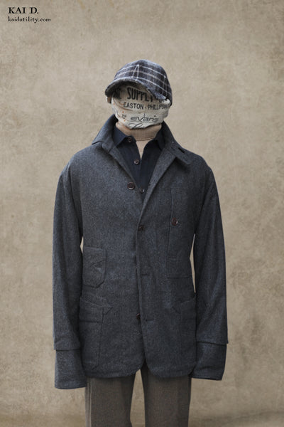 Degas Work Jacket - Charcoal Wool - XL, XXL