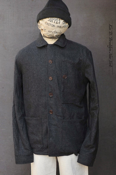 Hardy Chore Jacket - Italian Textured Wool Flannel  - S, M, L, XL (NO RETURN)