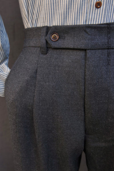 Journeyman Trousers - British Charcoal Wool - 30, 32, 34, 36