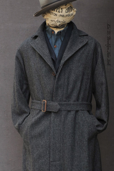 Maverick Trench - Charcoal Tweed - S, M, L, XL (NO RETURN)