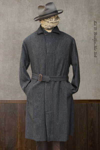Maverick Trench - Charcoal Tweed - S, M, L, XL (NO RETURN)