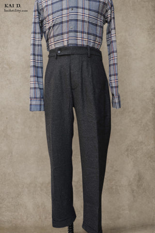 Novelist Trousers - Wool Flannel - 36