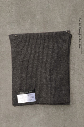 Pure Mongolian Cashmere Wool Scarf - Charcoal