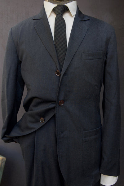 Shoemaker Jacket - Deep Charcoal Tropical Wool - S, M, L, XL