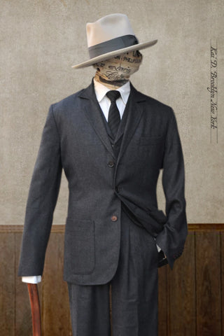 Shoemaker's Jacket - Charcoal British Wool  - M, XL