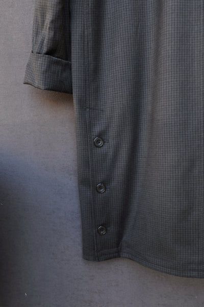 Keaton Trench Coat - Mini Check Virgin Wool  - XS, S, M, L