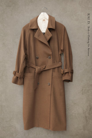 Jolie Coat - Wool Cashmere - Montana Brown -  S, M