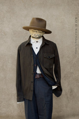 Moleskin Over Shirt -Chocolate - S (NO RETURN)