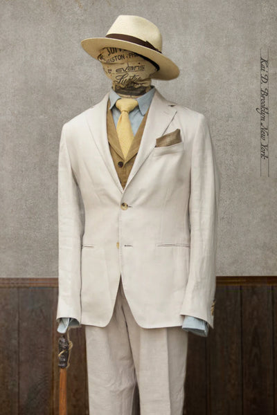 Christian Two Button Blazer - Ecru - M (slim)