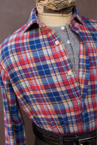 Aspen Flannel Shirt - Cheerful Plaid - L, XL