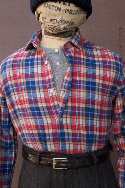 Aspen Flannel Shirt - Cheerful Plaid - L, XL