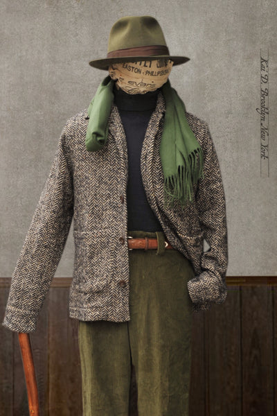 Stroller Jacket - Chunky Herringbone - L, XL