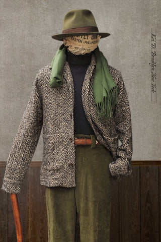 Stroller Jacket - Chunky Herringbone - L, XL