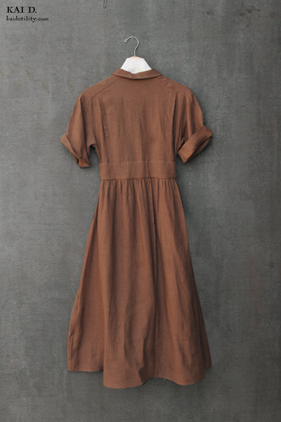 O'Keeffe Dress -Sedona Brown - XS, S, M